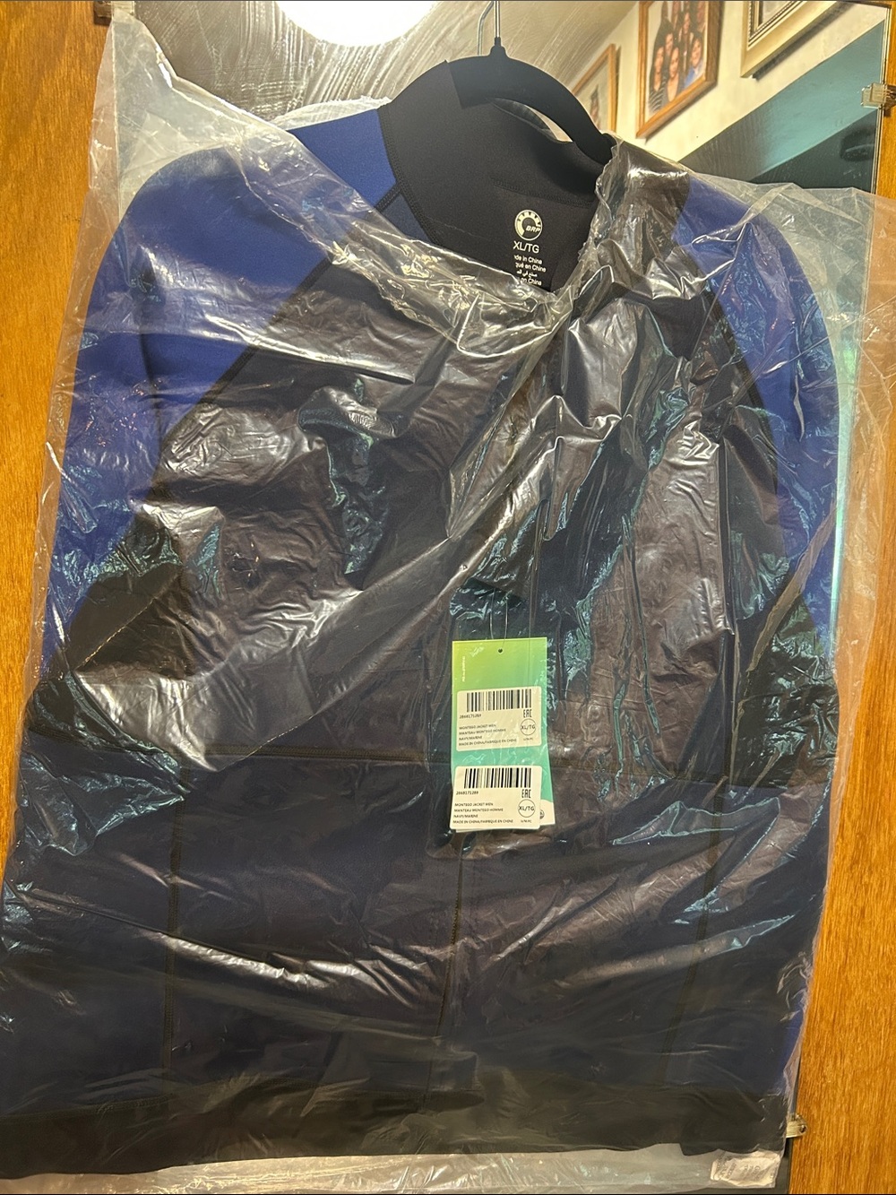 Men's Blue and Black BRP wetsuit Zip Jacket -